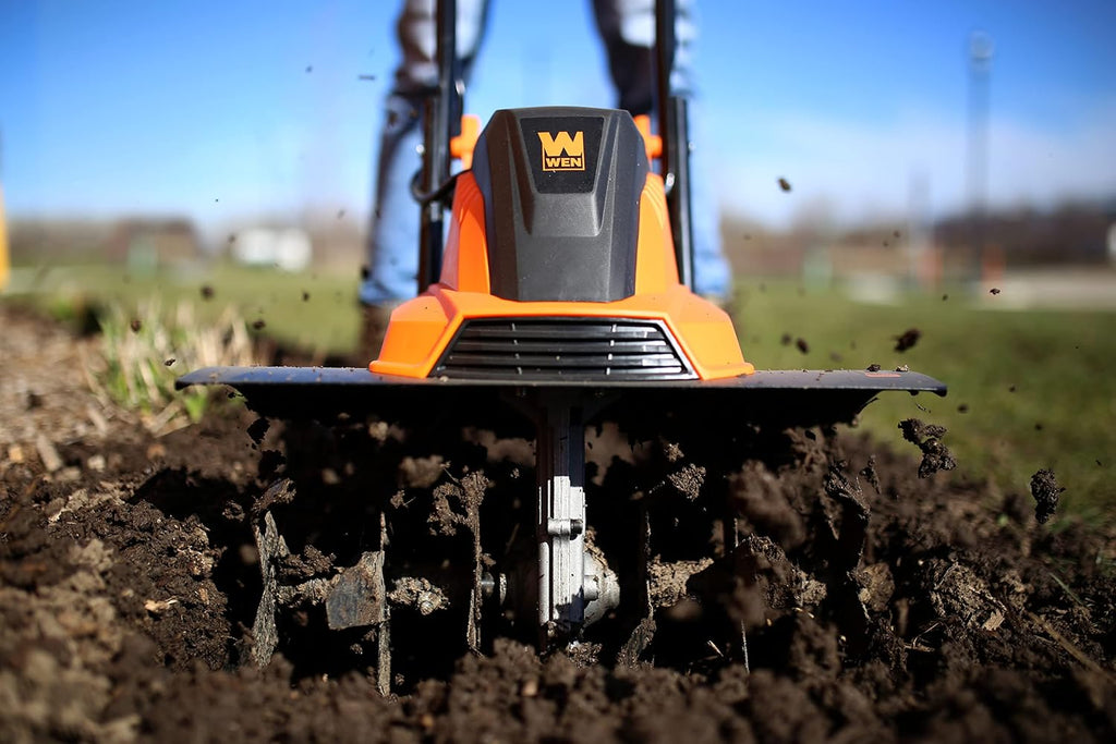 WEN TC1318 13.5-Amp 18-Inch Electric Tiller and Cultivator, Black