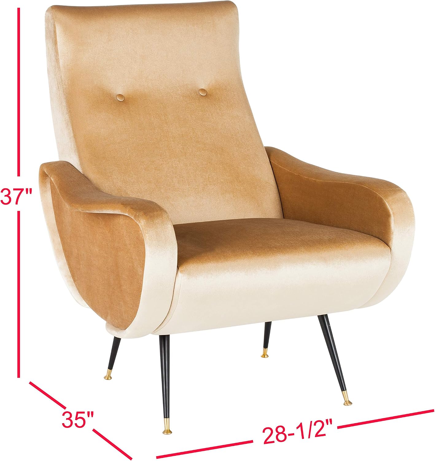 Safavieh Accent Chair, Normal, Camel