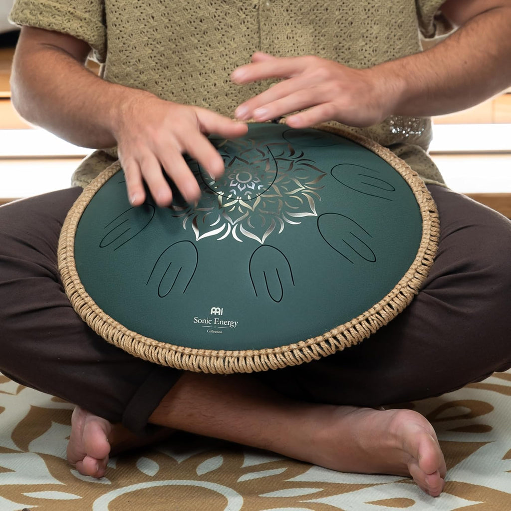 Meinl Sonic Energy Octave Steel Tongue Drum Percussion Instrument 16', 9 Notes with Mallets, Bag — for Musician Gift, Meditation, Yoga, Sound Baths