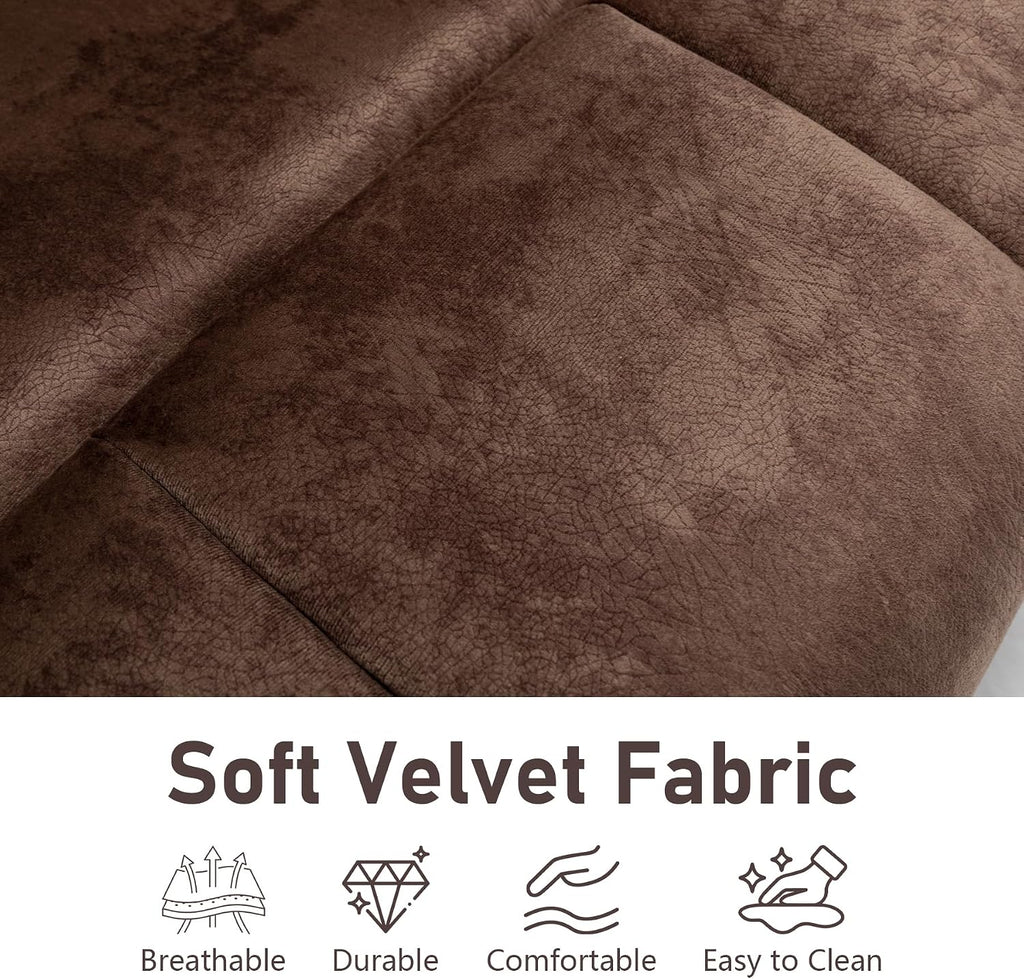 Oversized Power Recliner Chair for Big and Tall 400 LBS, 25.5' Extra Wide Electric Lift Chair with Heat and Massage, Dual Motor 180° Lay Flat Recliner Living Room Sofa, Velvet Big Lift Recliner