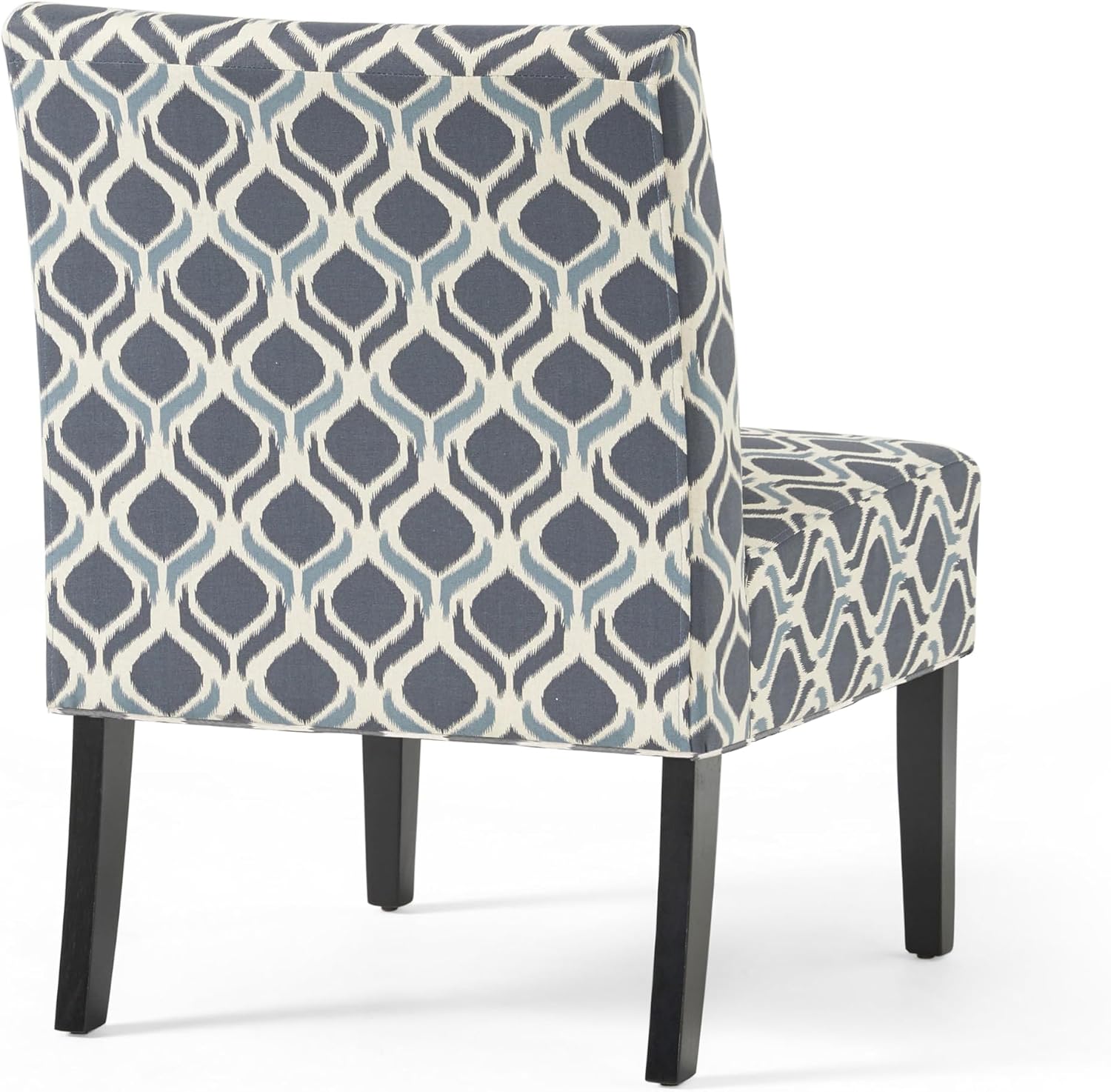 Christopher Knight Home Kassi Fabric Accent Chairs, 2-Pcs Set, Blue / Navy