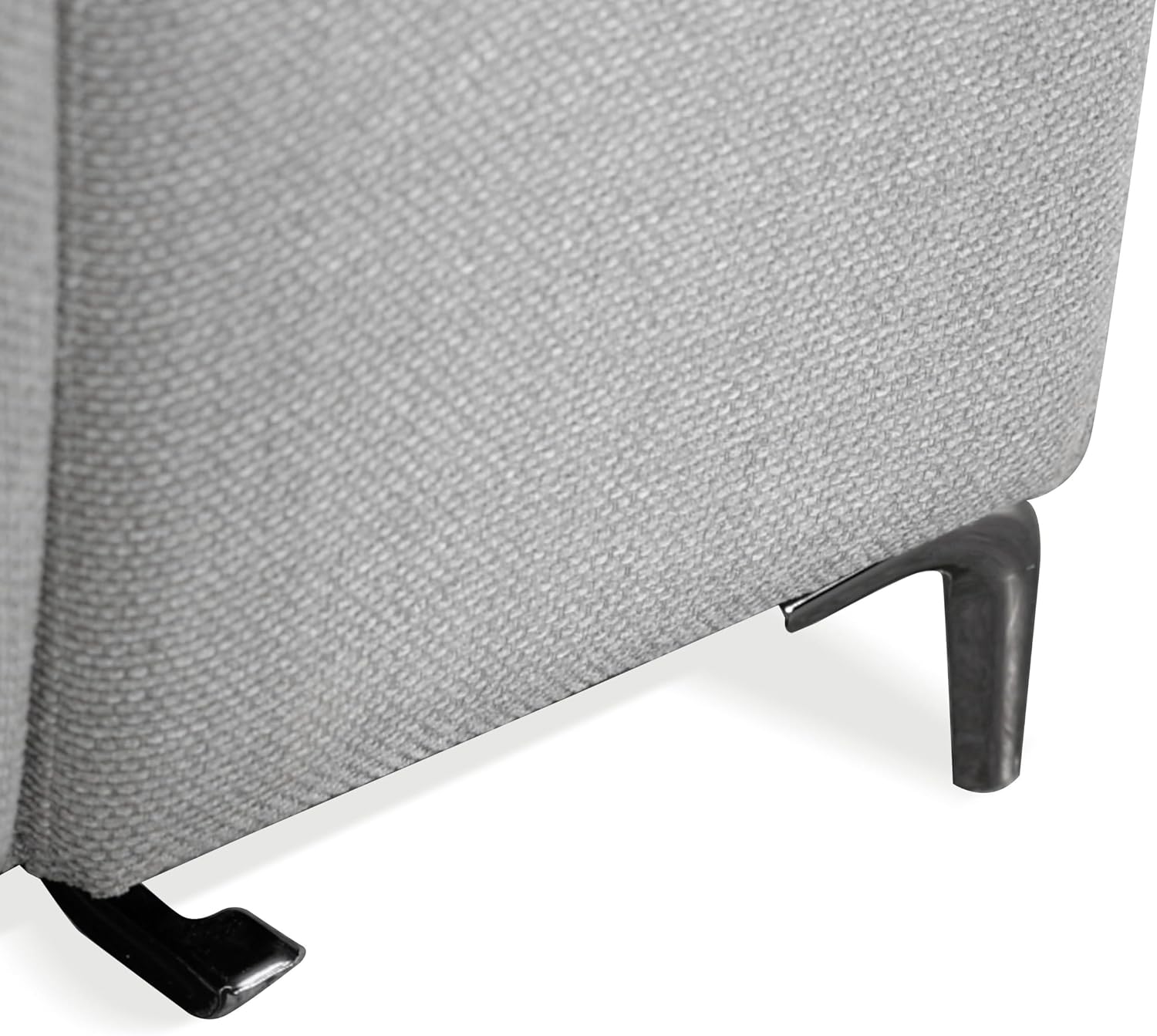 Furniture of America Kirel Modern Sectional Recliner with USB Ports, Adjustable Headrests and Swivel Armrest, Reclining Sofa, L Shape Couch for Living Room, Office, Home Theater, Playroom, Light Grey