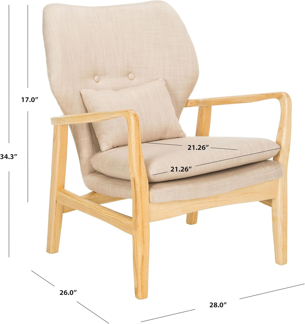 Safavieh Home Collection Tarly Burgundy and Natural Accent Chair