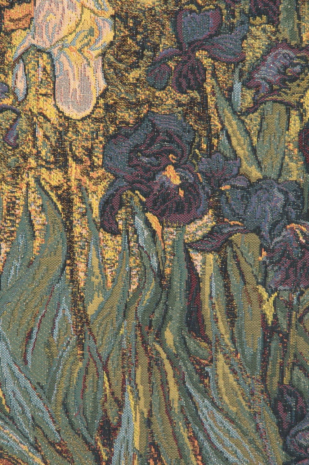 C Charlotte Home Furnishings Inc Iris European Tapestry Wall Hanging | Viscose Cotton and Polyester Blend Wall Art | 27 in. x 32 in | Home Decor Accents | Inspired by Vincent Van Gogh