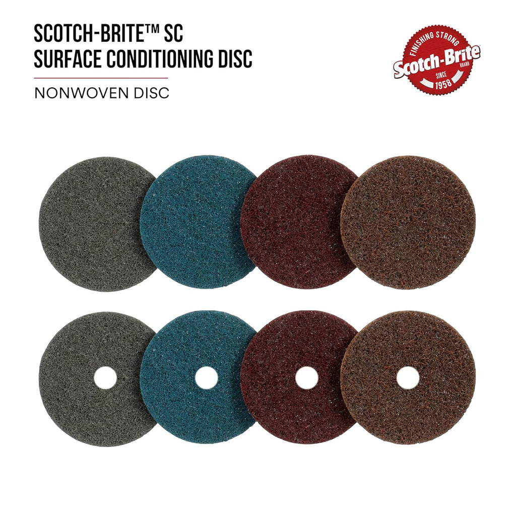 Scotch-Brite Surface Conditioning Disc, 5 in x NH A MED, 50 per case