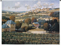 Vineyards of Provence by Max Hayslette | Woven Tapestry Wall Art Hanging | French Landscape Hillside Village Wine Country | 100% Cotton USA Size 53x42