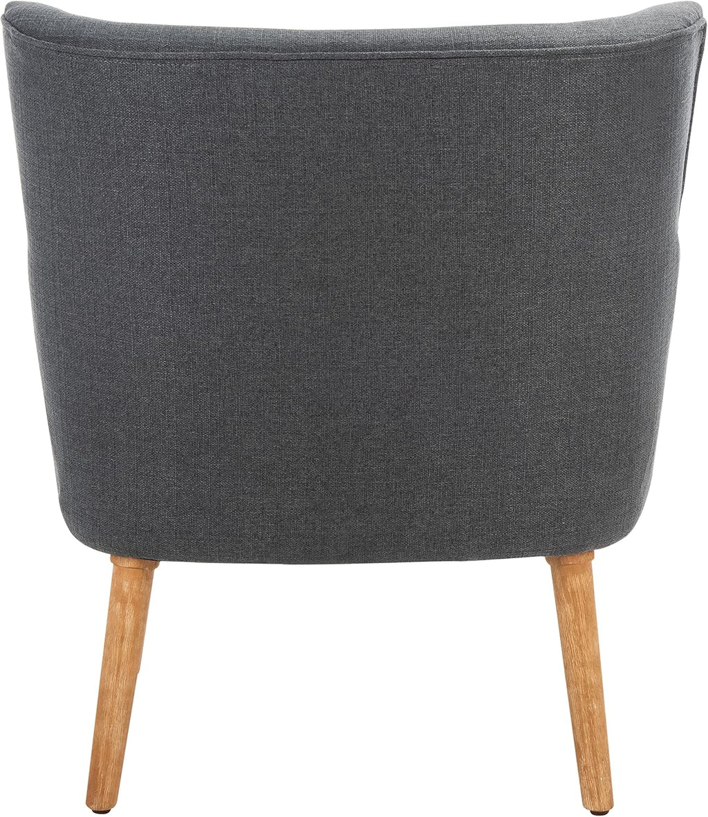 SAFAVIEH Home Collection Delfino Dark Grey/Natural Accent Chair