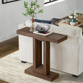 Alaterre Furniture Pismo Solid Wood Console Table - 36 Inch Modern Farmhouse Small Entryway Table - Easy Assembly Living Room Furniture for Behind The Couch, Entryway, or Hallway (Brown)