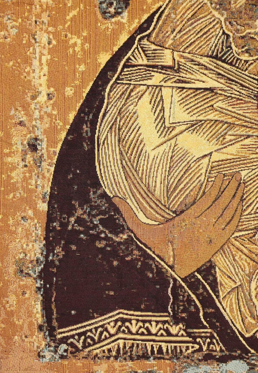 Charlotte Home Furnishings Madonna Di Vladimir Tapestry, 33 X 26 Inch | Italian Tapestry, Viscose Cotton And Polyester Blend, Wall Hanging, Italian Woven