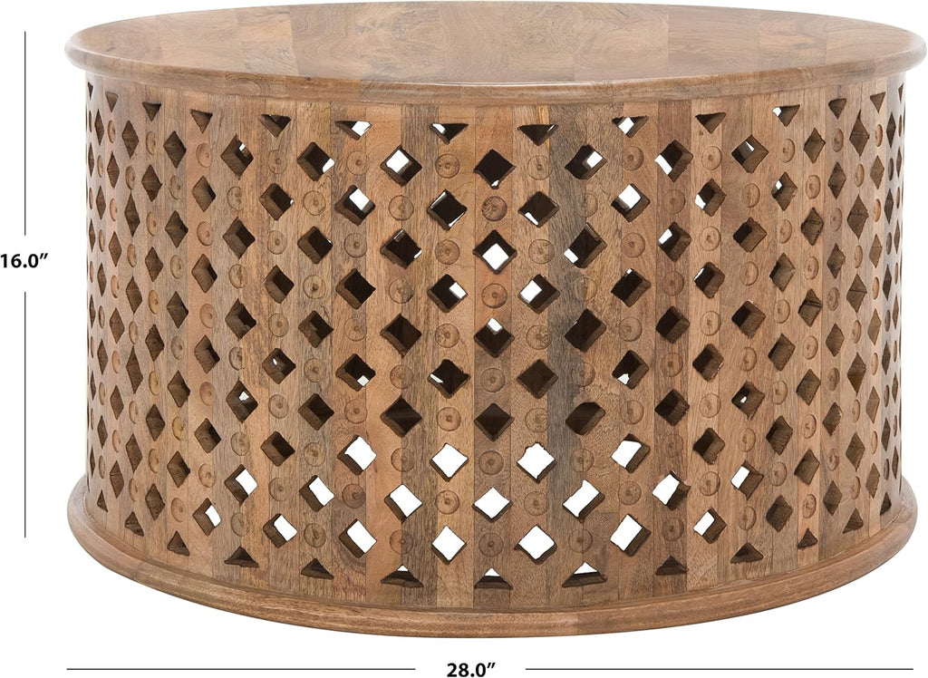 Safavieh Home Collection COF5301 Table, Burnt Natural