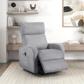 Lexicon Power Lift Recliner Chair for Elderly with Remote Control, Gentle Lift Motion, Side Pocket Armrest, Corduroy Upholstered Electric Recliner for Living Room/Bedroom, Easy Assembly, Dark Gray