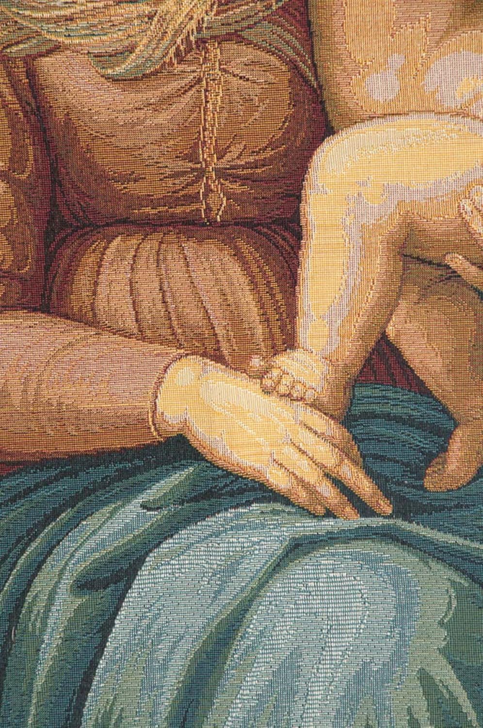 Charlotte Home Furnishings Inc. Cowper Madonna By Raphael Italian Tapestry Wall Hanging 24 X 20 Inch Viscose Cotton And Polyester Blend Wall Art Perfect For Home Decor And Wall Decor By Raphael