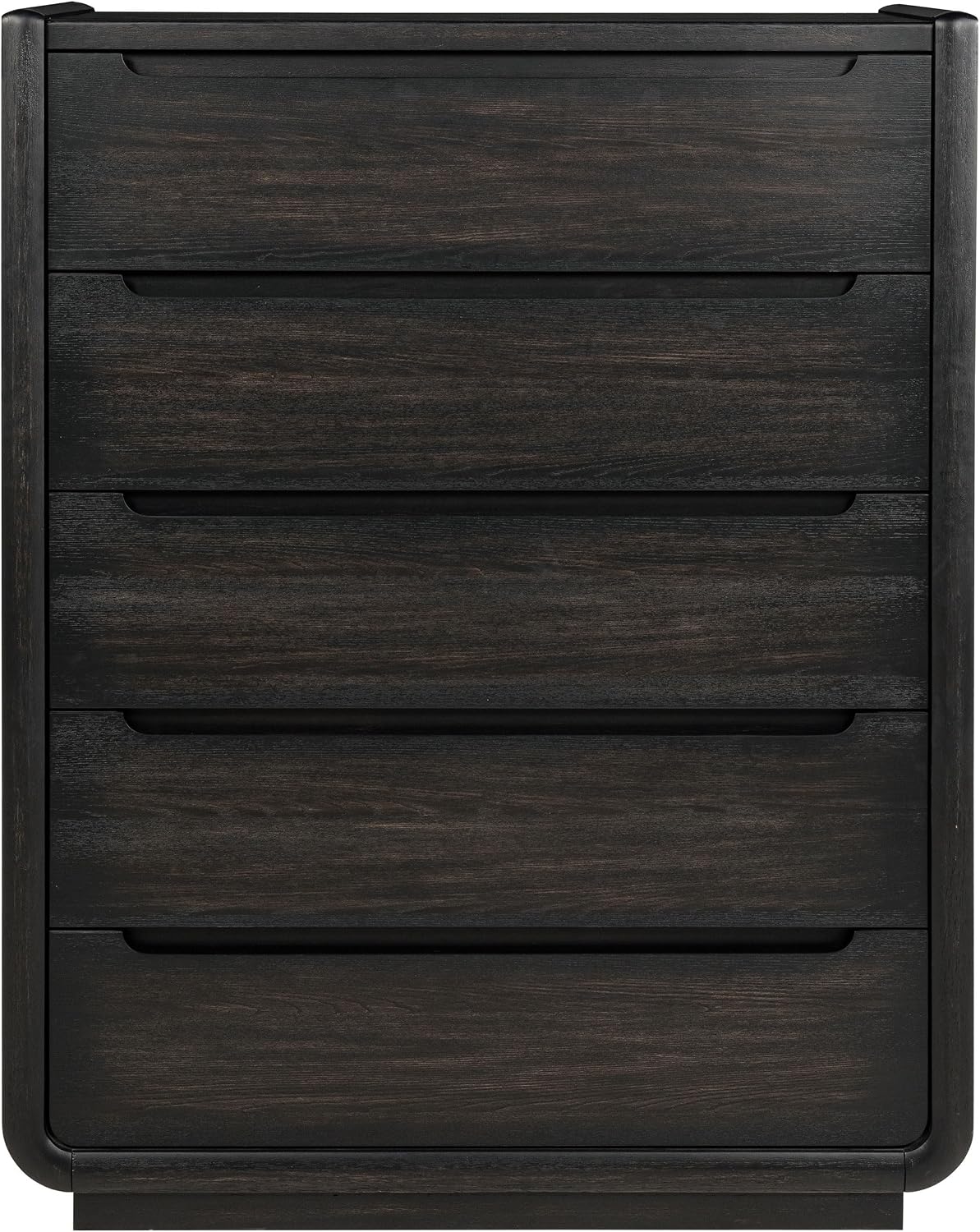 Coaster Home Furnishings - Leandro - Wood - 5-Drawer Chest with Recessed Pulls, Felt-Lined Top and Fully Enclosed Storage - Bedroom - Burnished Black - 222495
