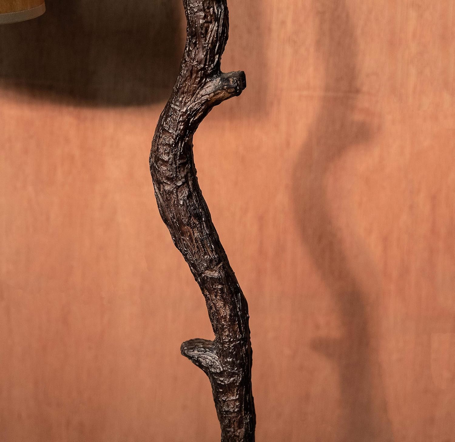Kenroy Home Overhang Floor Lamp with Bronze Finish, Rustic Style, 61' Height, 17.75' Width, 12' Depth