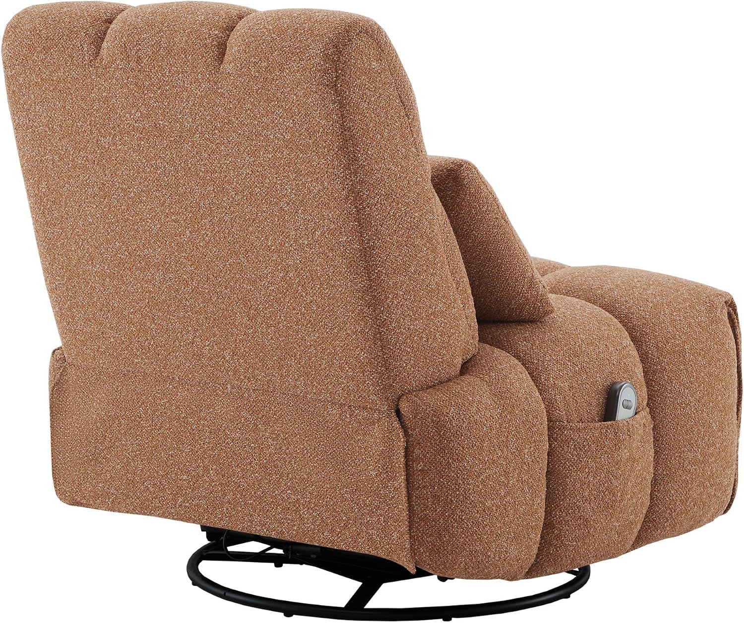 Watson & Whitely Oversized Power Recliner Chair for Adults, Swivel Rocker Recliner Chair with Lumbar Support, Ultra-Comfy Glider Recliner for Living Room Theater Seating Single Sofa, Terracotta