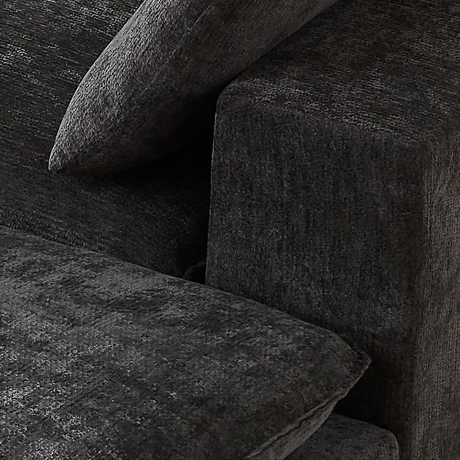 78-Inch Boneless Love Seat Couches in a Box, Modern 2 Seat Floor Modular Foam Cloud Sofa Chenille Loveseat Couch W/Wide Square Armrests for Home Apartments Bedroom