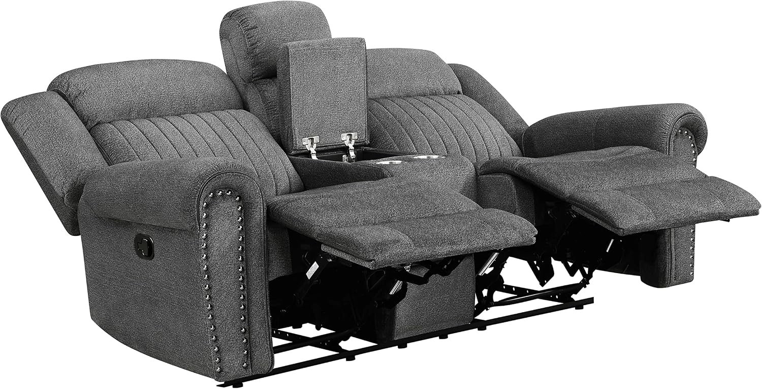Lexicon Dakota 2-Piece Manual Reclining Living Room Set, Charcoal