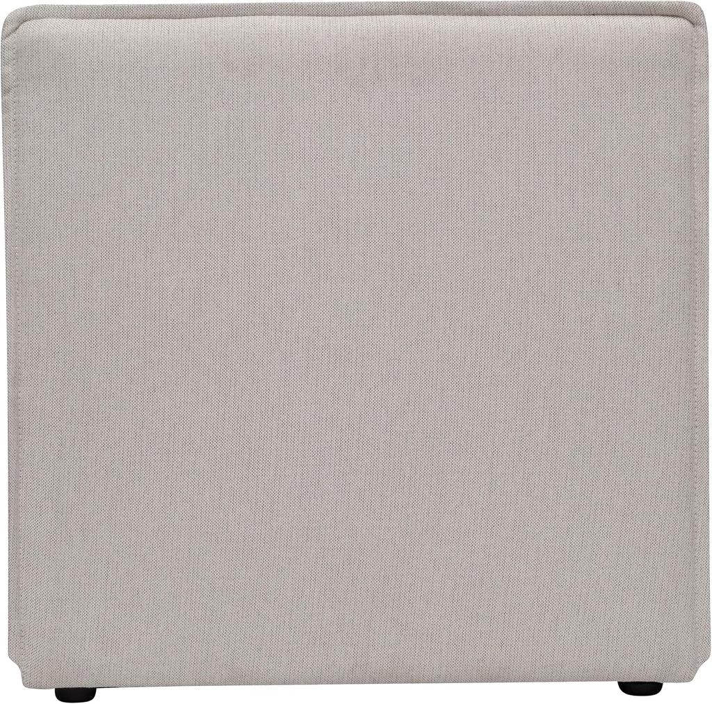 Flash Furniture Bridgetown Fabric Middle Chair Module for Sectional Sofa, Customizable Modular Couch Armless Middle Seat, Cream
