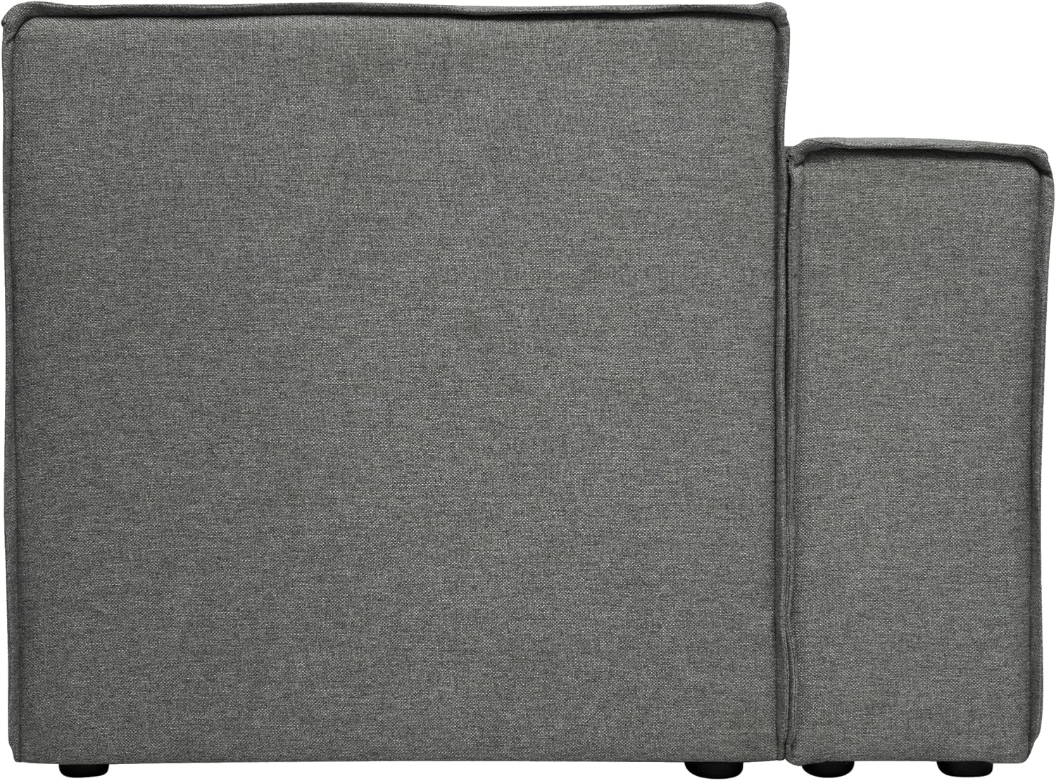 Flash Furniture Bridgetown Fabric Left Chair Module for Sectional Sofa, Customizable Modular Couch Left Seat with Arm Rest, Dark Gray