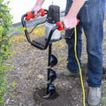 XtremepowerUS 1500W Electric Post Hole Digger Earth Auger Dig Hole Fence Post Hole Digging, Tree Planting with 6' Digging Auger Bit Set, 3/4' Shaft