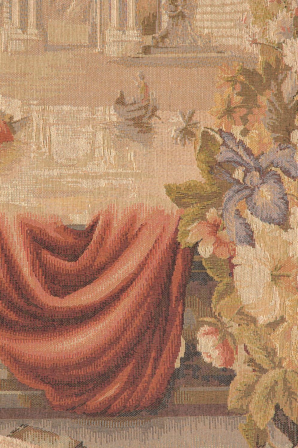 Charlotte Home Furnishings Inc. Port De Toscane French Tapestry Wall Hanging, 78 X 58 Inch, Viscose Cotton And Polyester Blend Wall Art, Woven In France, Perfect For Home Decor And Wall Decor