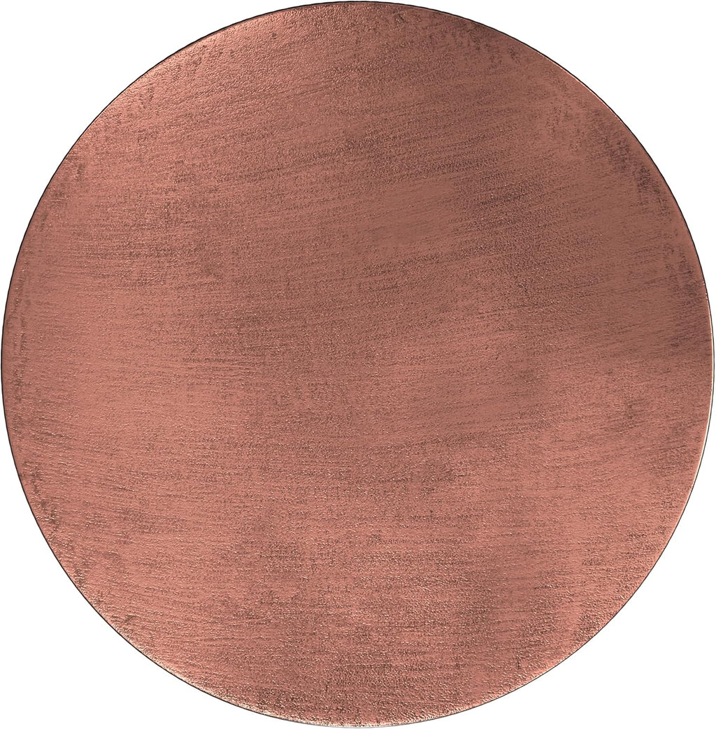 SIMPLIHOME Johnsen Metal Coffee Table - 30 inch Wide Solid Metal Round Drum Accent Table in Bronze, Boho Coffee Table for Living Room or Bedroom with Decorative Textured Design, Assembled