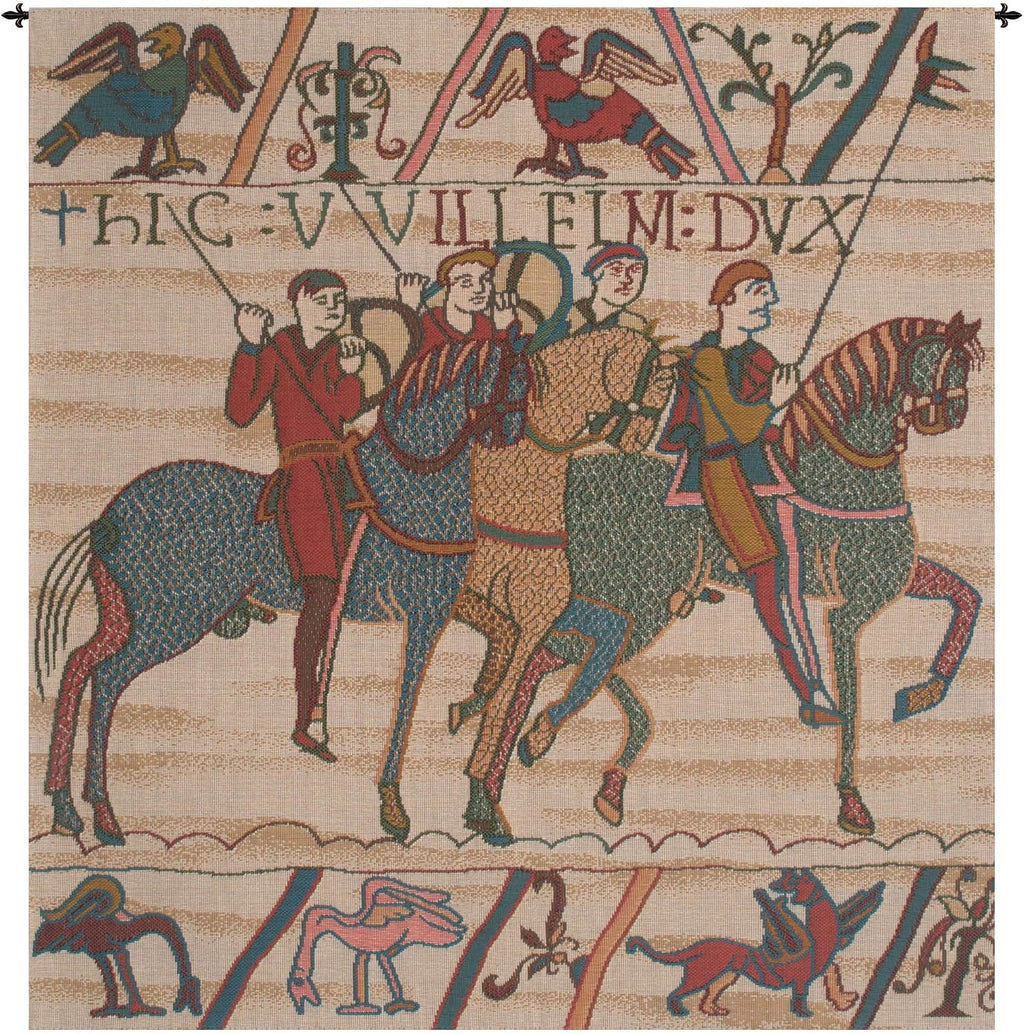 Charlotte Home Furnishings Inc. Duke William Departs No Border French Tapestry Wall Hanging, 29 X 27 Inch, Viscose Cotton And Polyester Blend Wall Art, Perfect For Home Decor And Wall Decor