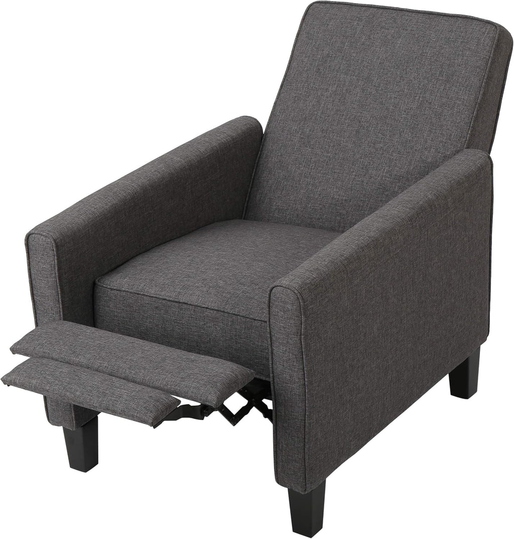 Christopher Knight Home Emmie Fabric Recliner (Set of 2), Smoke, Dark Brown