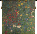 C Charlotte Home Furnishings Inc Country Garden III European Tapestry Wall Hanging | Viscose Cotton and Polyester Blend Wall Art | 38 in. x 37 in | Home Decor Accents | Inspired by Gustav Klimt