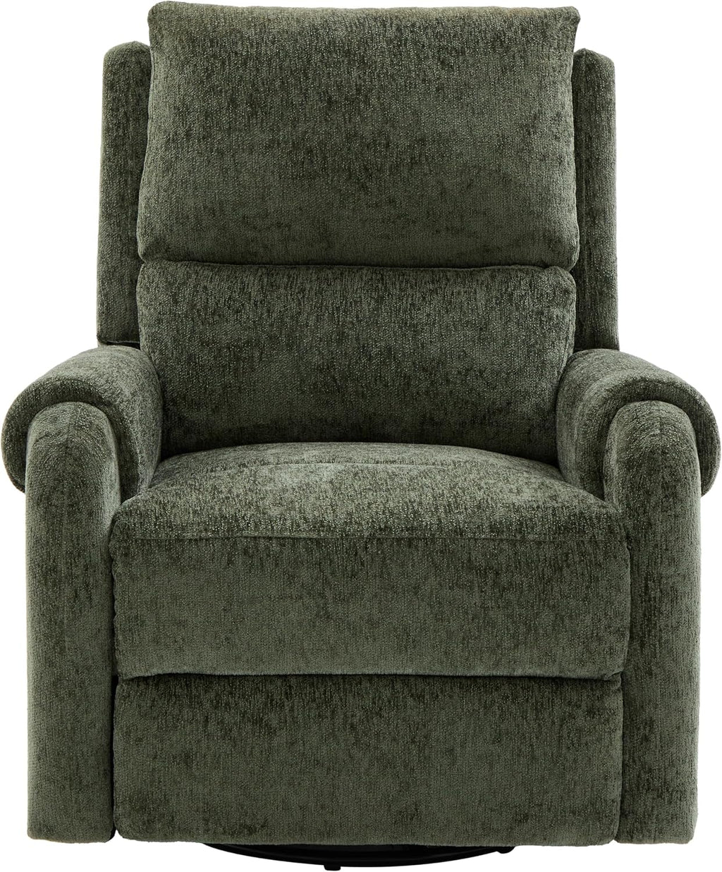 Christopher Knight Home Harper Massage Recliner Chair with 8 Modes, Chenille Upholstered Recliner Sofa, Swivel Massage Chair with a Side Storage Pocket for Living Room/Bedroom, Head Support, Green