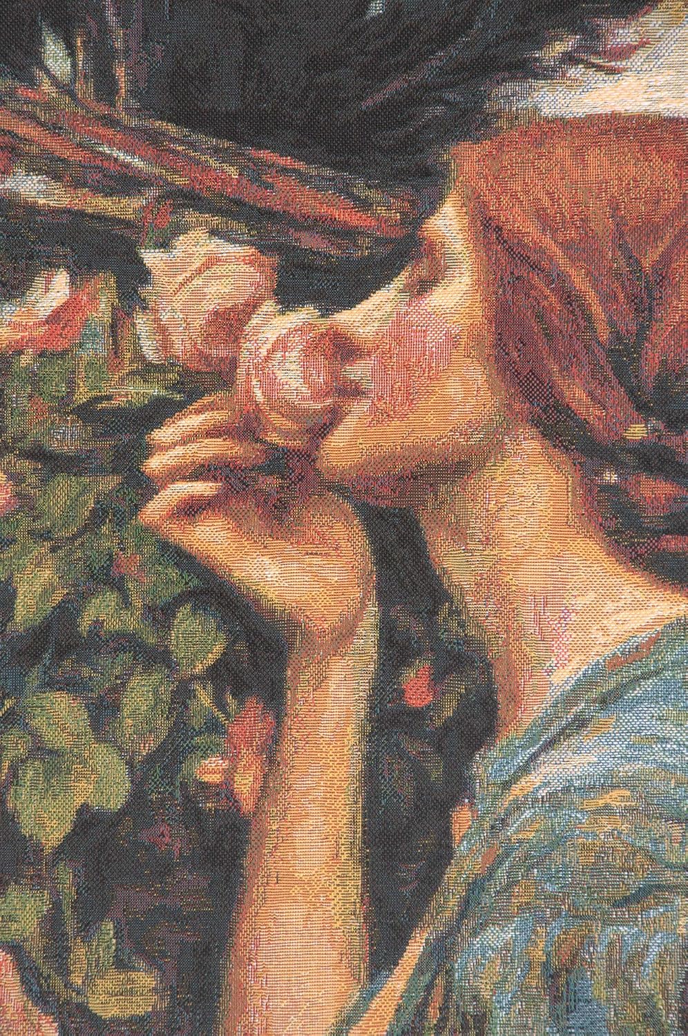 C Charlotte Home Furnishings Inc Soul of Rose European Tapestry Wall Hanging | Viscose Cotton and Polyester Blend Wall Art | 27 in. x 18 in | Home Decor Accents | Inspired by Famous