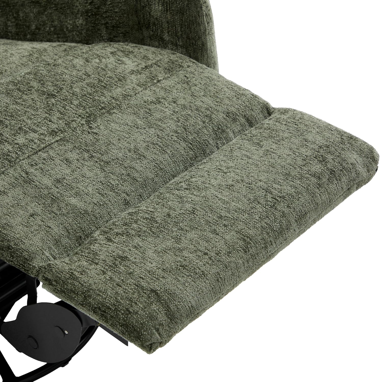 Christopher Knight Home Harper Massage Recliner Chair with 8 Modes, Chenille Upholstered Recliner Sofa, Swivel Massage Chair with a Side Storage Pocket for Living Room/Bedroom, Head Support, Green