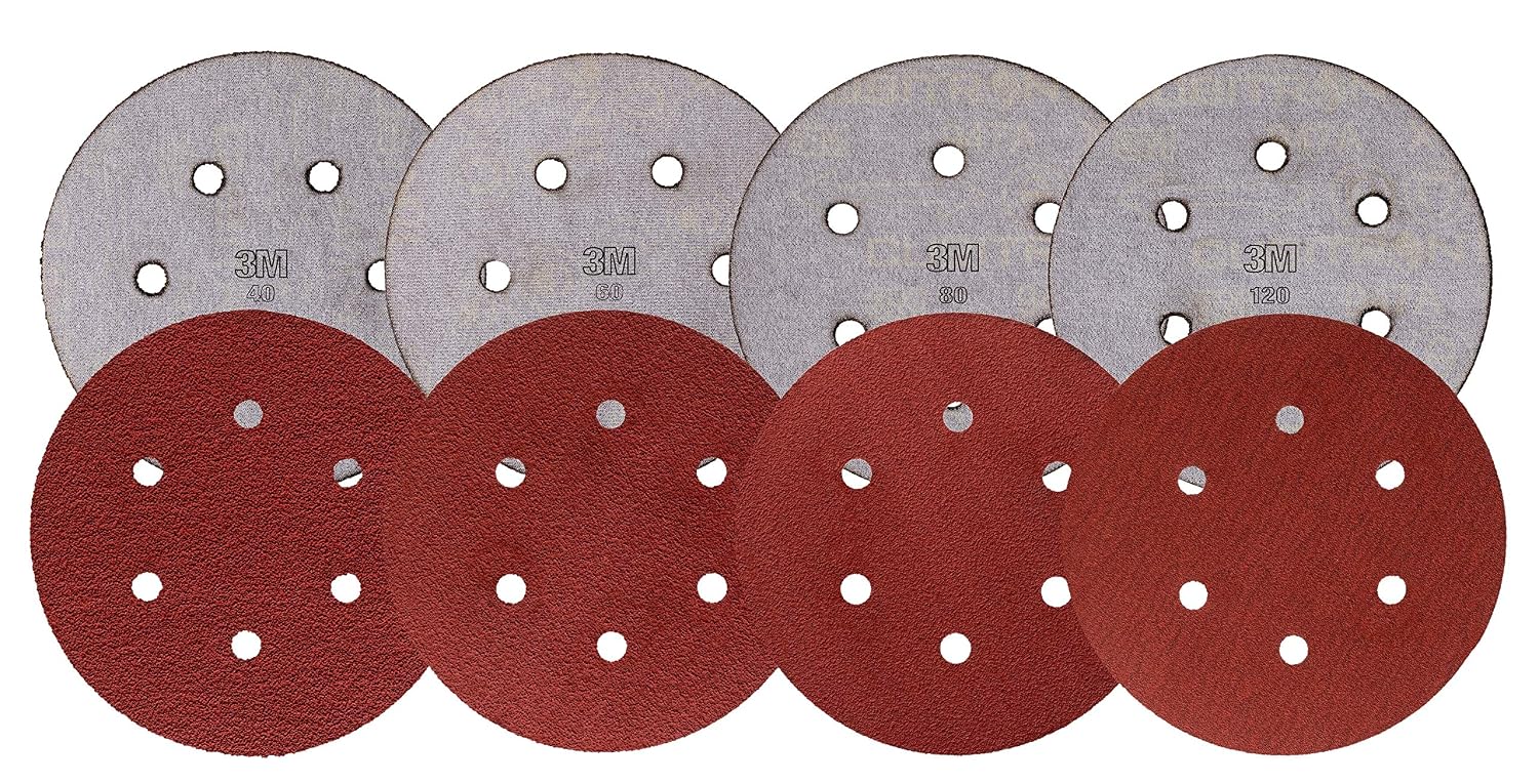 Cubitron Hookit 7447 PRO Disc, 5' x NH 5 HLS, A VFN, Aluminum Oxide, Maroon (Pack of 40)