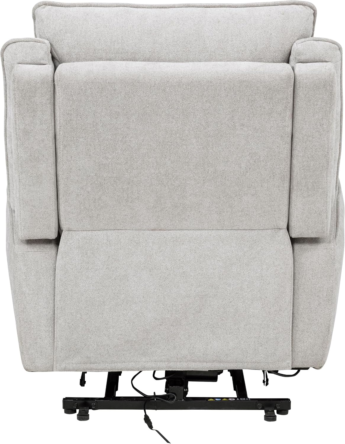 Coaster Home Furnishings - Sylmar - Dual Power Lift Recliner Chair with Adjustable Headrest, Wired Remote, Two USB Ports and Chenille Upholstery - Living Room - Dove Grey - 610524PP