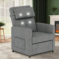 GarveeHome Electric Recliner Chair Living Room Chair Adjustable Power Recliner with Massage & Heat & Lumbar Support & Side Pockets & USB Port(Gray)