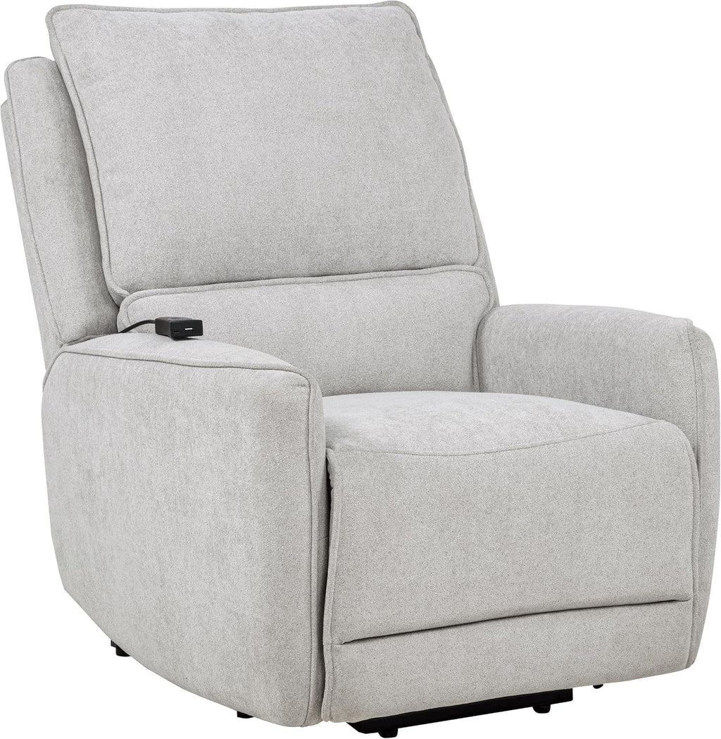 Coaster Home Furnishings - Sylmar - Dual Power Lift Recliner Chair with Adjustable Headrest, Wired Remote, Two USB Ports and Chenille Upholstery - Living Room - Dove Grey - 610524PP