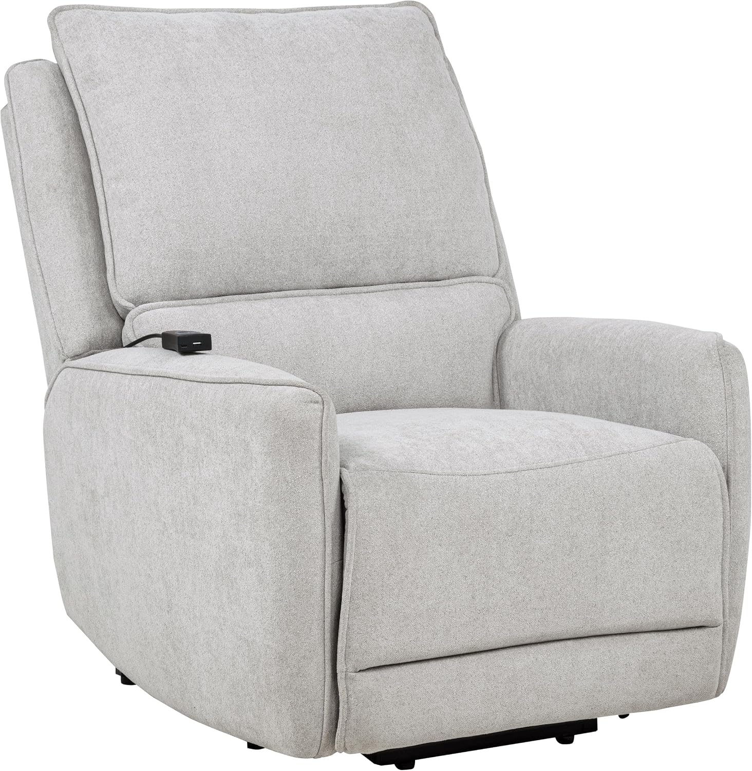 Coaster Home Furnishings - Sylmar - Dual Power Lift Recliner Chair with Adjustable Headrest, Wired Remote, Two USB Ports and Chenille Upholstery - Living Room - Dove Grey - 610524PP