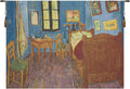 C Charlotte Home Furnishings Inc Chambre European Tapestry Wall Hanging | Viscose Cotton and Polyester Blend Wall Art | 28 in. x 37 in | Home Decor Accents | Inspired by Vincent Van Gogh
