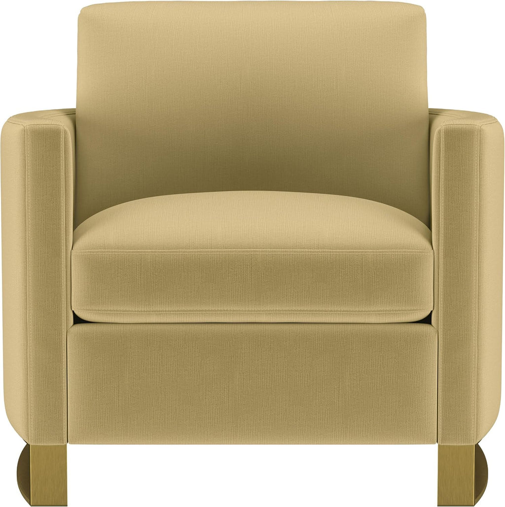Coaster Home Furnishings - Corliss - Wood - Upholstered Accent Chair with Reversible Cushions, Curved Arms and Contemporary Style - Living Room - Camel - 508826