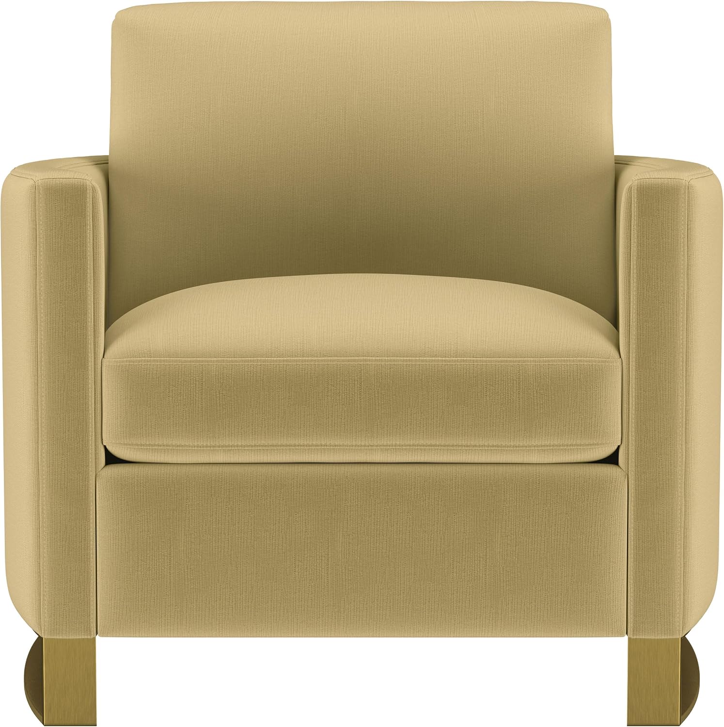 Coaster Home Furnishings - Corliss - Wood - Upholstered Accent Chair with Reversible Cushions, Curved Arms and Contemporary Style - Living Room - Camel - 508826