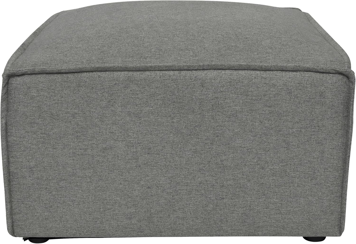 Flash Furniture Bridgetown Fabric Ottoman Module for Sectional Sofa, Customizable Modular Couch Ottoman, Dark Gray