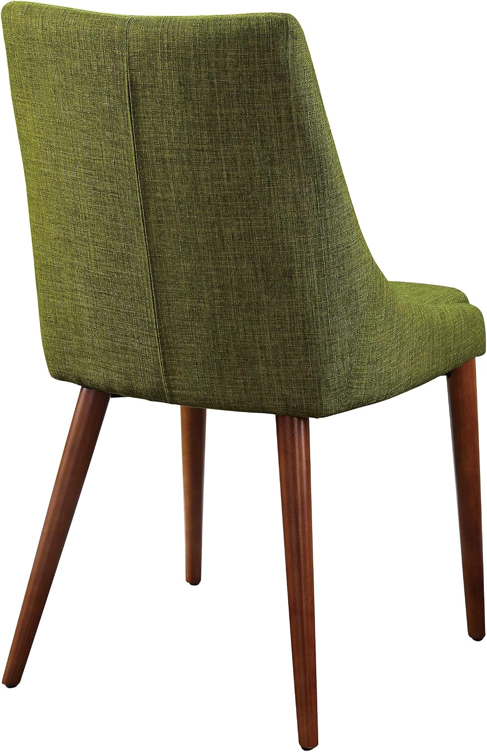 OSP Home Furnishings Palmer Mid-Century Modern Dining Chair, 2-Pack, Fabric, Green
