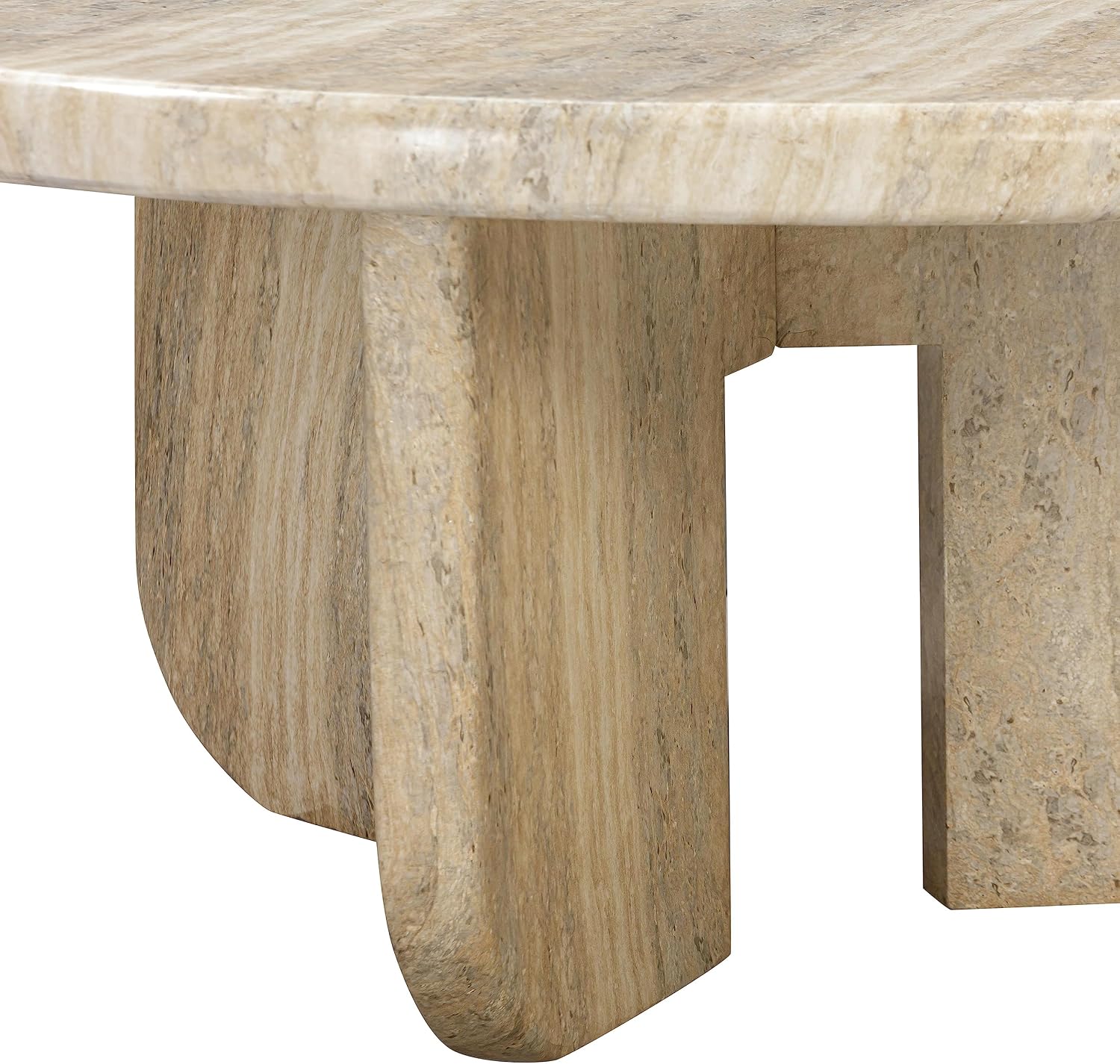 Tov Furniture Patrizia Concrete Round Coffee Table