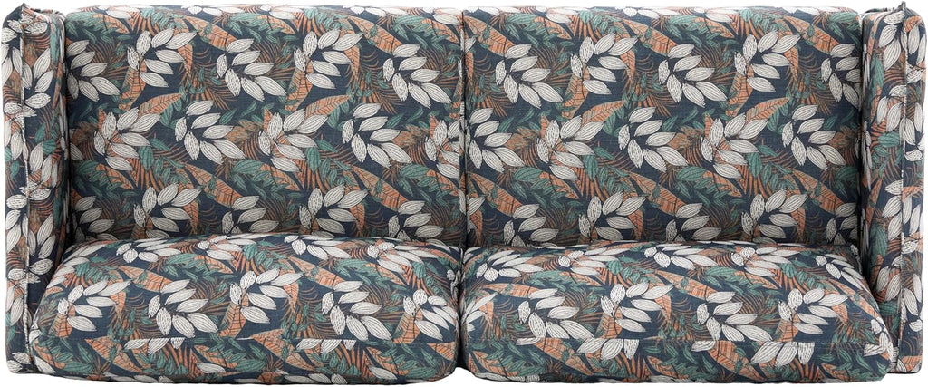 Christopher Knight Home Brena Modern Chenille Upholstered Loveseat Sofa, Wooden 2 Seater Sofa Couch with Deep Seat, Comfy Cloud Couch for Living Room, Bedroom, Home Office, Green+White