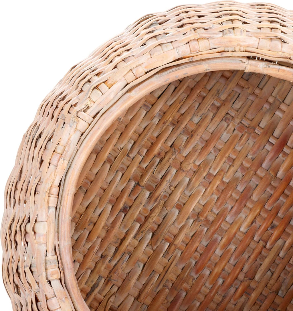 Safavieh Home Klarysa Natural White Wash Wood and Rattan Storage Coffee Table