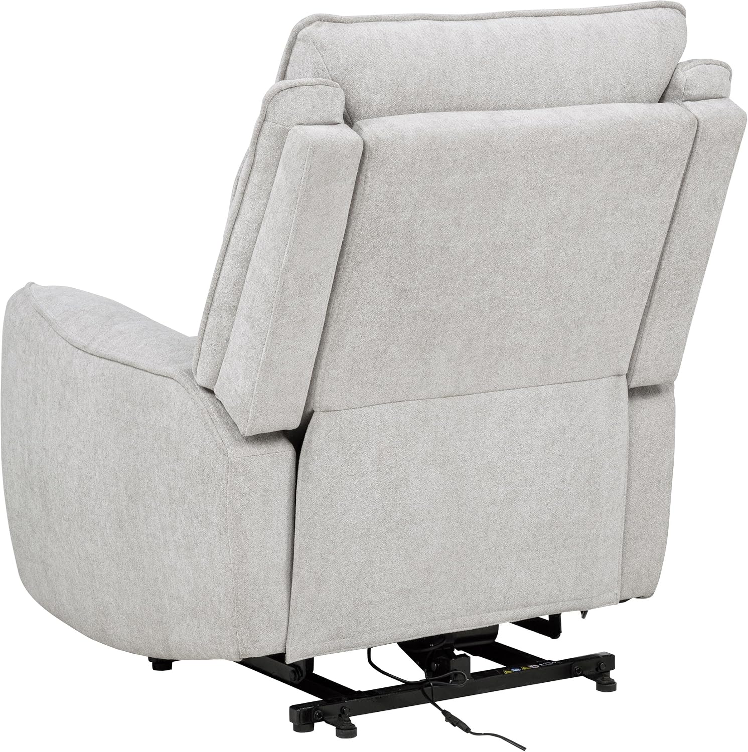 Coaster Home Furnishings - Sylmar - Dual Power Lift Recliner Chair with Adjustable Headrest, Wired Remote, Two USB Ports and Chenille Upholstery - Living Room - Dove Grey - 610524PP