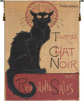 C Charlotte Home Furnishings Inc Tournee du Chat Noir I European Tapestry Wall Hanging | Viscose Cotton and Polyester Blend Wall Art | 23 in. x 18 in | Home Decor Accents | Inspired by Famous