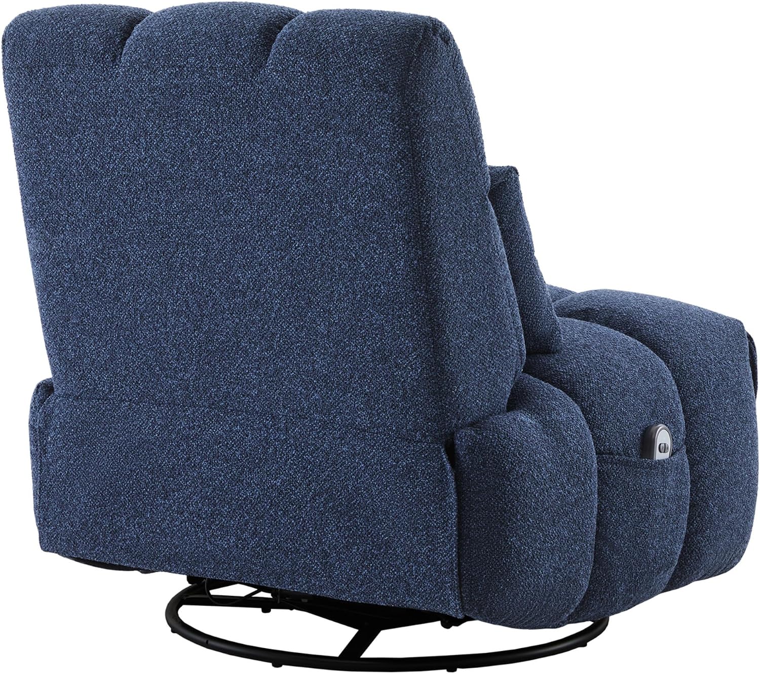 Watson & Whitely Oversized Power Recliner Chair for Adults, Swivel Rocker Recliner Chair with Lumbar Support, Ultra-Comfy Glider Recliner for Living Room Theater Seating Single Sofa, Navy