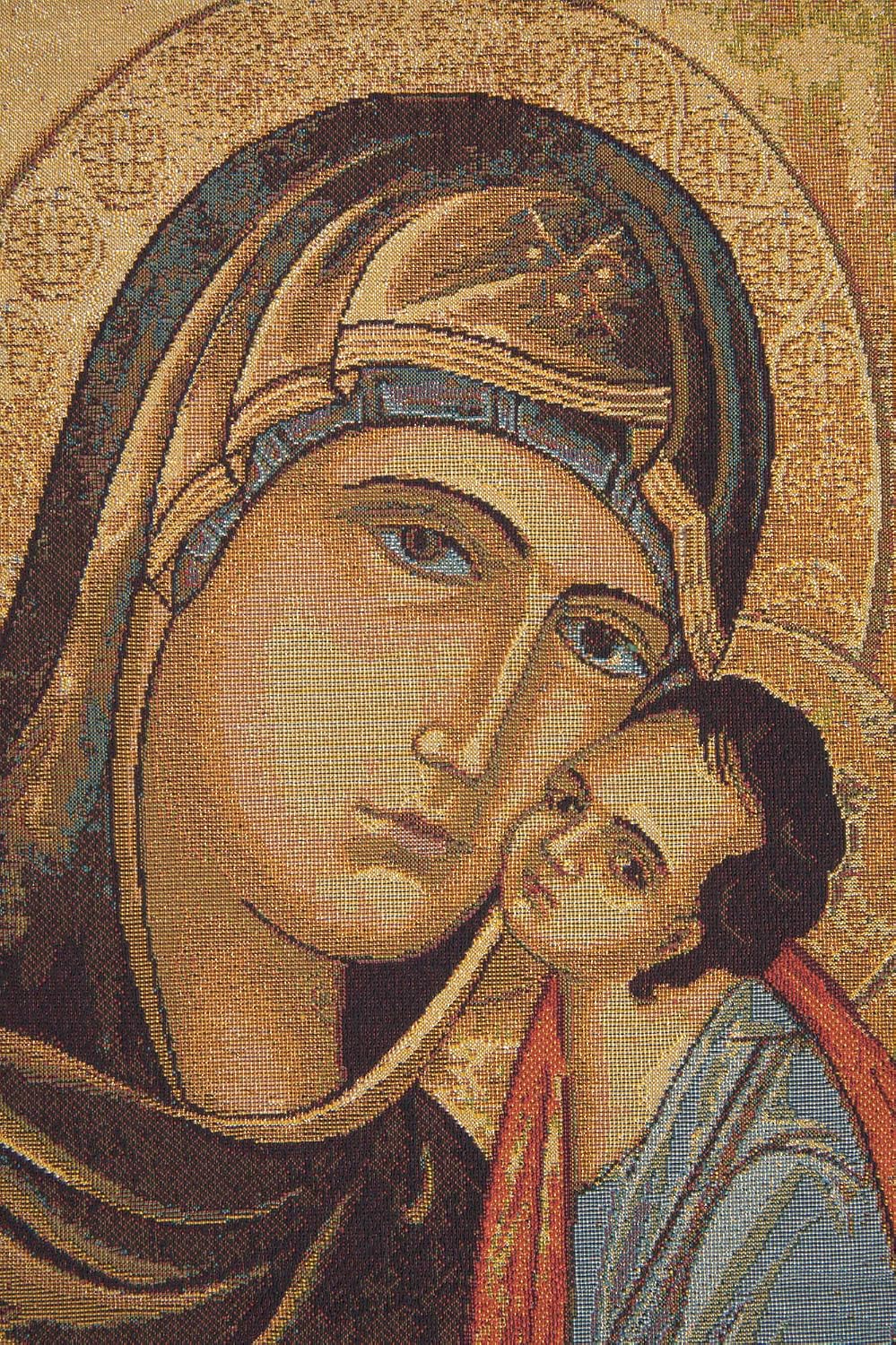 Charlotte Home Furnishings Inc. Greek Madonna Italian Tapestry Wall Hanging 26 X 17 Inch Viscose Cotton And Polyester Blend Wall Art Perfect For Home Decor And Wall Decor By Alberto Passini