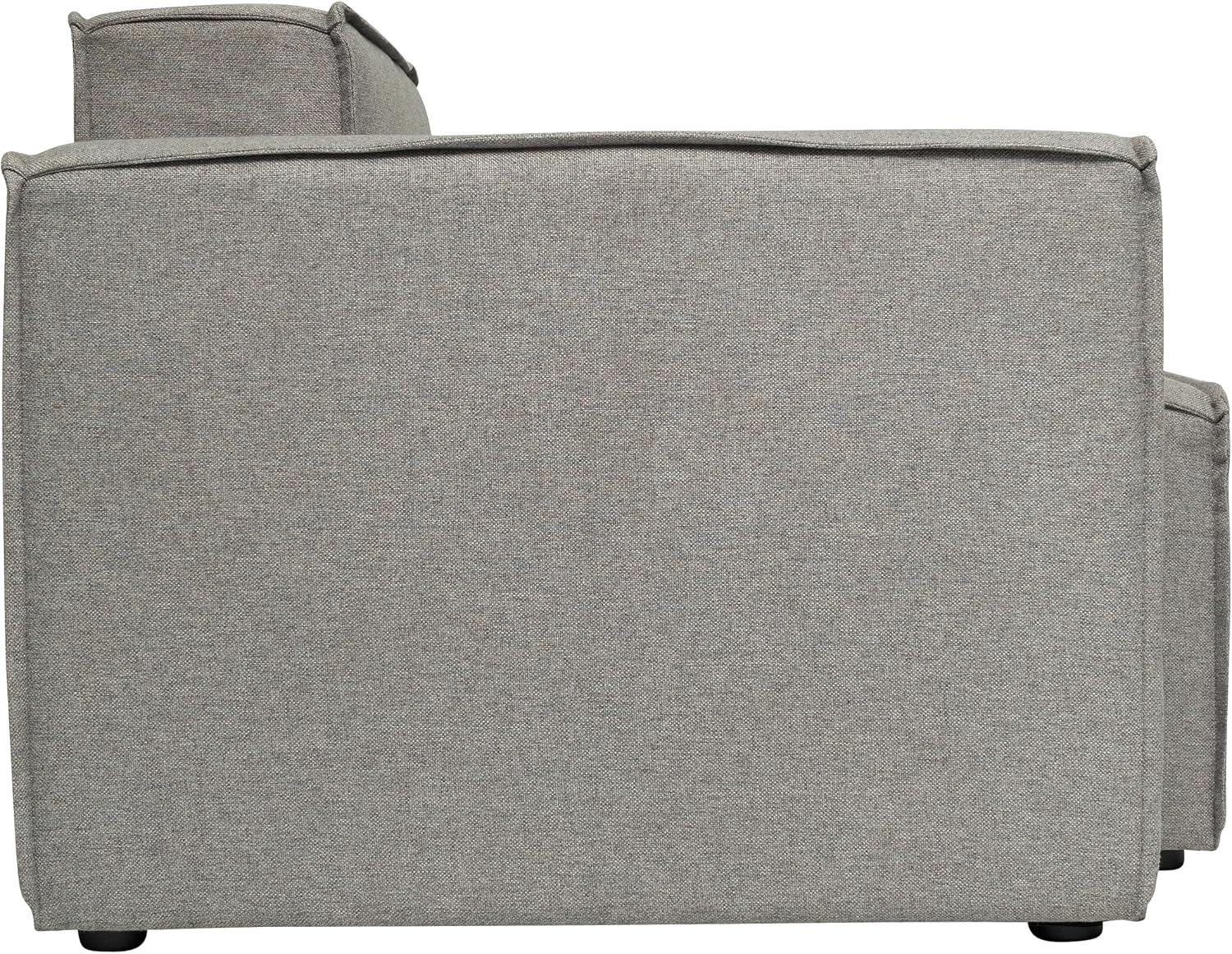 Flash Furniture Bridgetown Fabric Left Chair Module for Sectional Sofa, Customizable Modular Couch Left Seat with Arm Rest, Gray